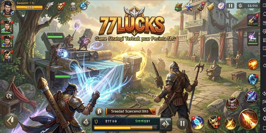 Tangkapan layar gameplay 77LUCKS yang menampilkan strategi seru.