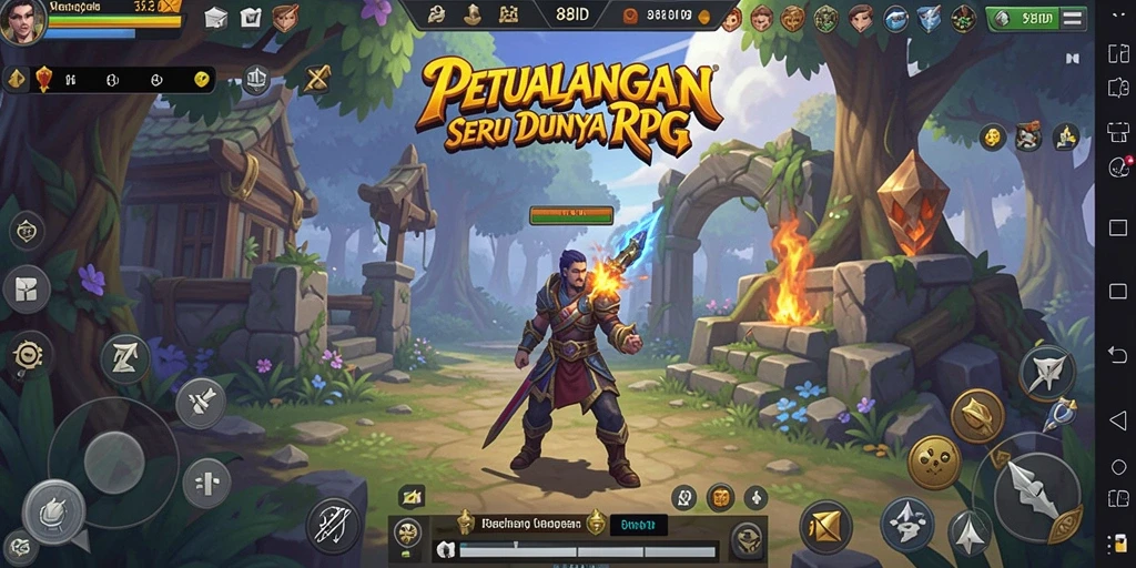 Tampilan gameplay RPG 88ID dengan aksi seru dan karakter yang dinamis.