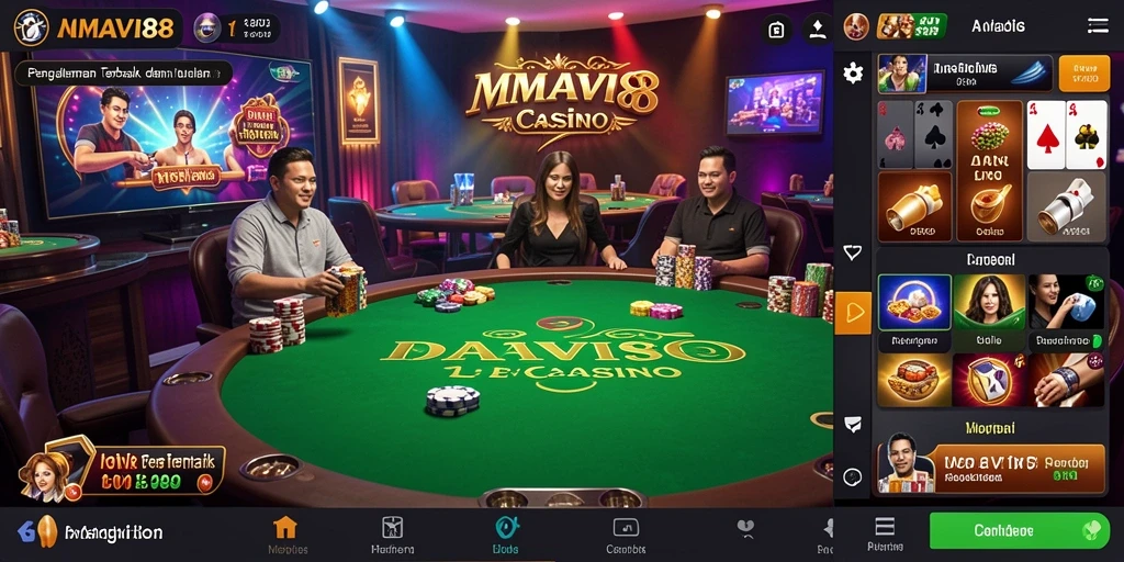 Tampilan gameplay Live Casino yang menarik di AMAVI88.