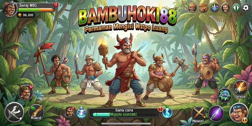 Tampilan gameplay BAMBUHOKI88 yang seru dan menarik di layar.