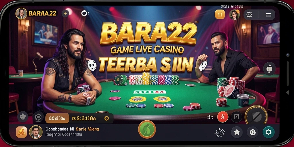 Tampilan menarik dari permainan Live Casino di BARA22.