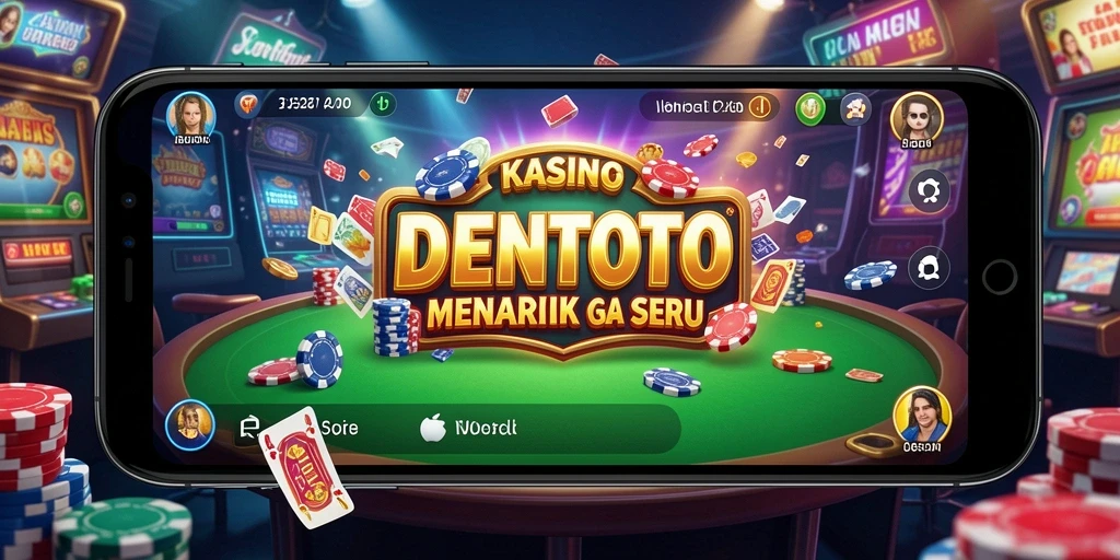Gameplay DENTOTO dengan berbagai pilihan permainan Kasino yang menarik.