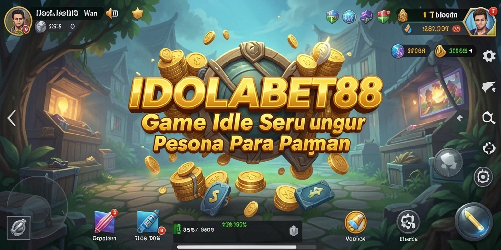 Screenshot utama IDOLABET88 menampilkan gameplay Idle yang menyenangkan dan menarik.