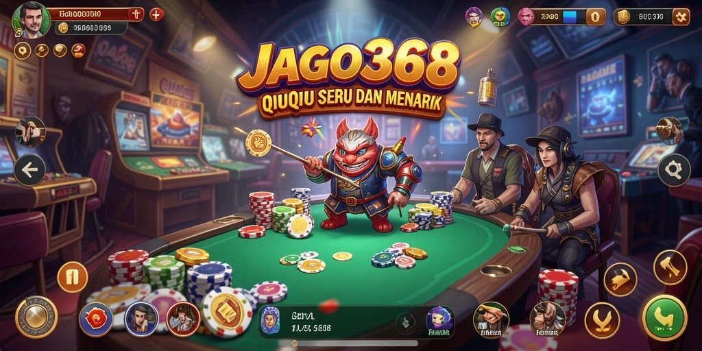 Screenshot utama JAGO368 menampilkan gameplay seru QiuQiu.