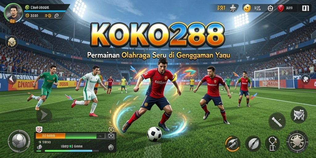 Tampilan permainan olahraga yang menarik dan penuh aksi di KOKO288.