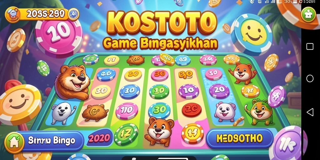 Tampilan gameplay KOSTOTO dengan variasi Bingo yang menarik.