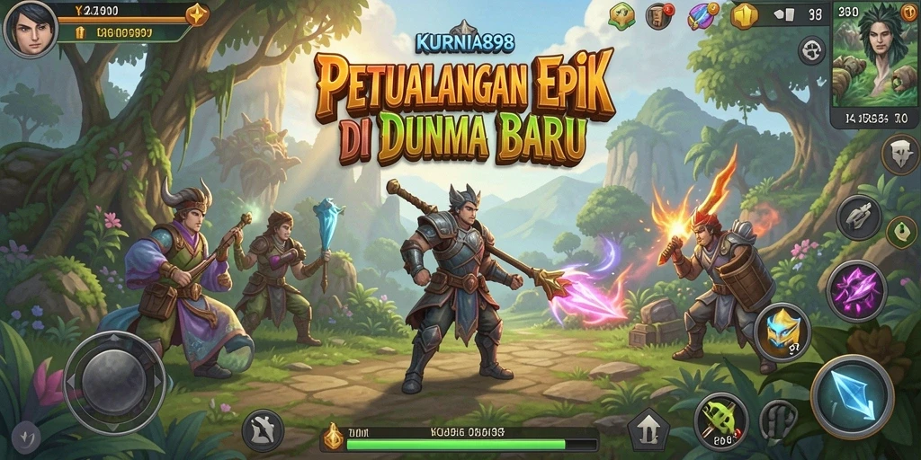 Screenshot gameplay KURNIA898 yang menampilkan aksi petualangan yang mendebarkan.