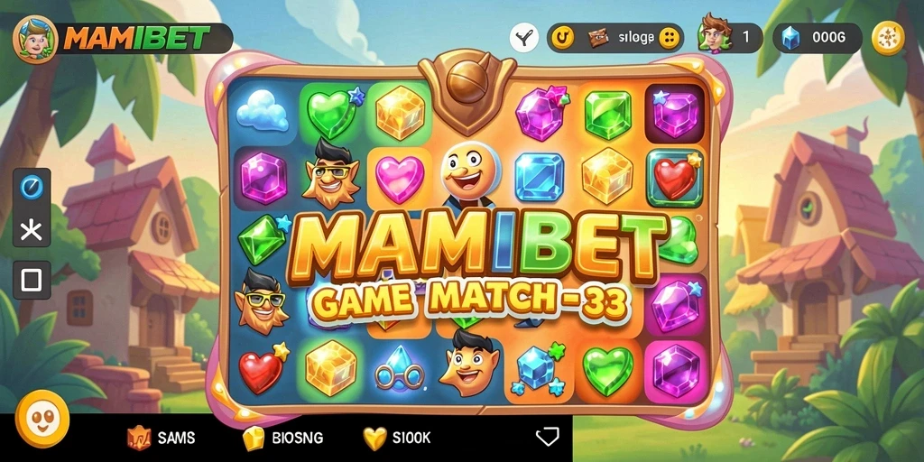 Tampilan gameplay menarik dari MAMIBET dalam aksi Match-3.