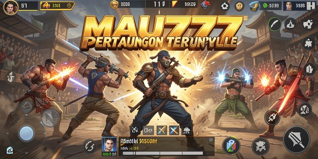 Screenshot MAU777 menunjukkan intensitas pertempuran Battle Royale.