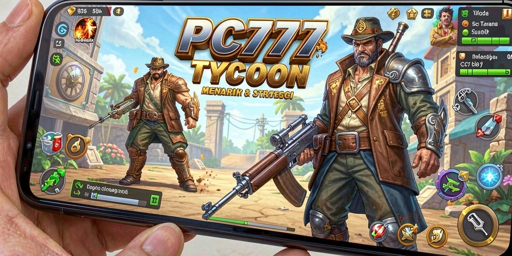 Screenshot gameplay PC777 menampilkan suasana manajemen bisnis yang menegangkan.