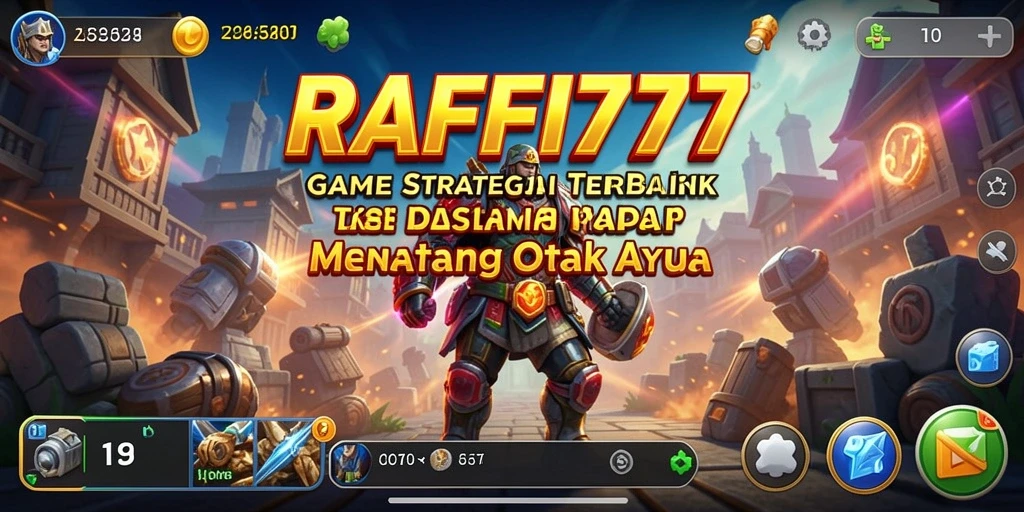 Tangkapan layar permainan RAFFI777 menampilkan aksi strategi yang mendebarkan.