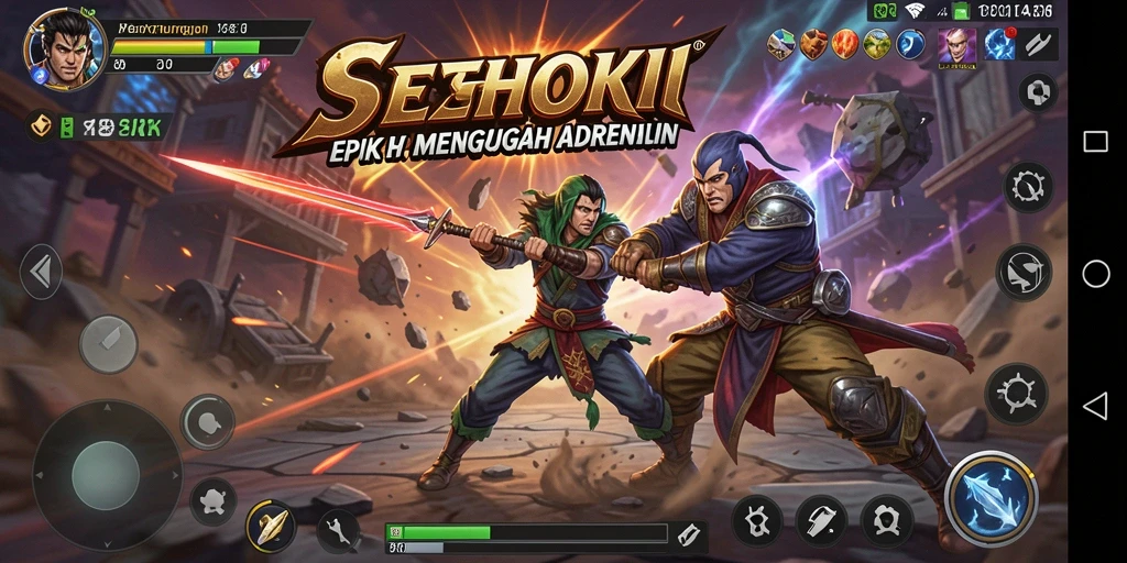 Screenshot SEHOKI menampilkan aksi pertarungan yang intens dan mendebarkan.