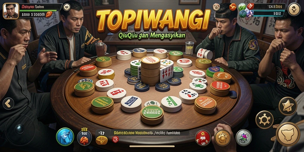 Screenshot permainan QiuQiu TOPIWANGI dengan gameplay menarik.