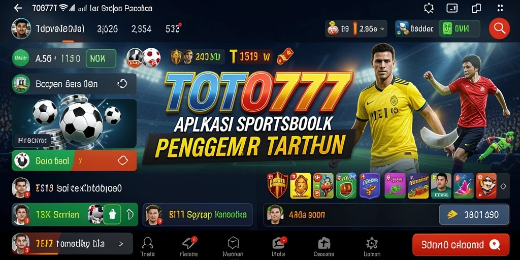 Tampilan gameplay TOTO777 pada aplikasi Sportsbook.