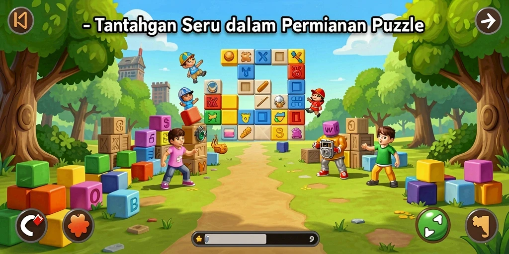 Tampilan gameplay yang menantang dalam V07 di kategori Puzzle.