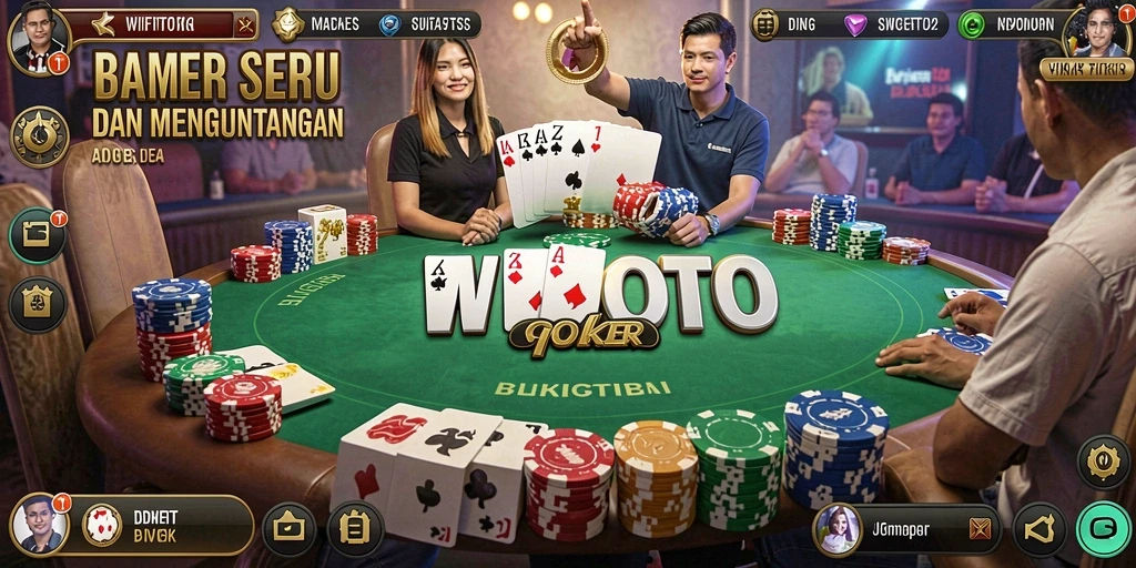Screenshot gameplay WIFITOTO menampilkan keseruan bermain poker.