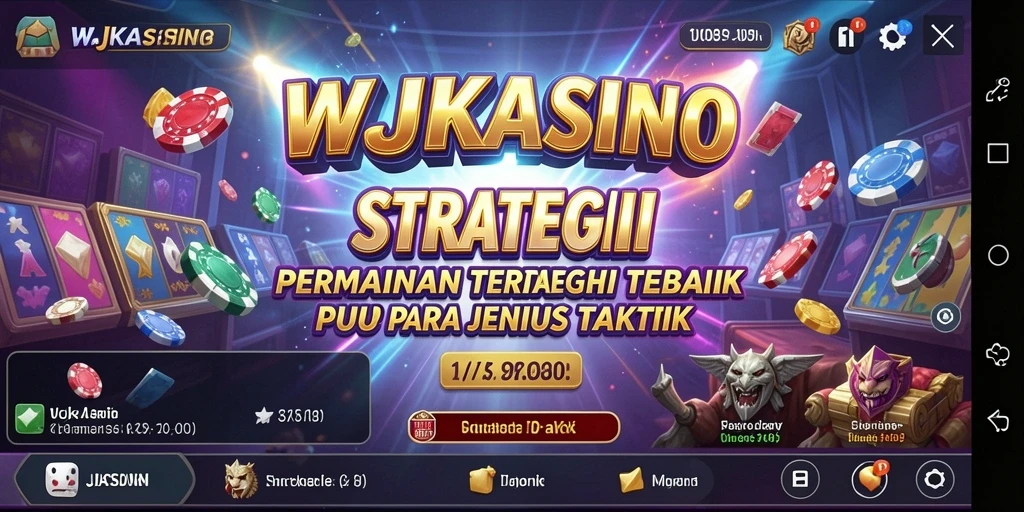Tampilan gameplay menarik dari WJKASINO dengan elemen strategi.