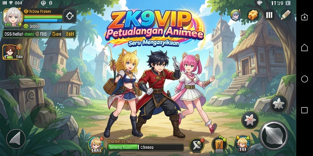 Screenshot ZK9VIP yang menampilkan aksi seru dalam gameplay Anime.